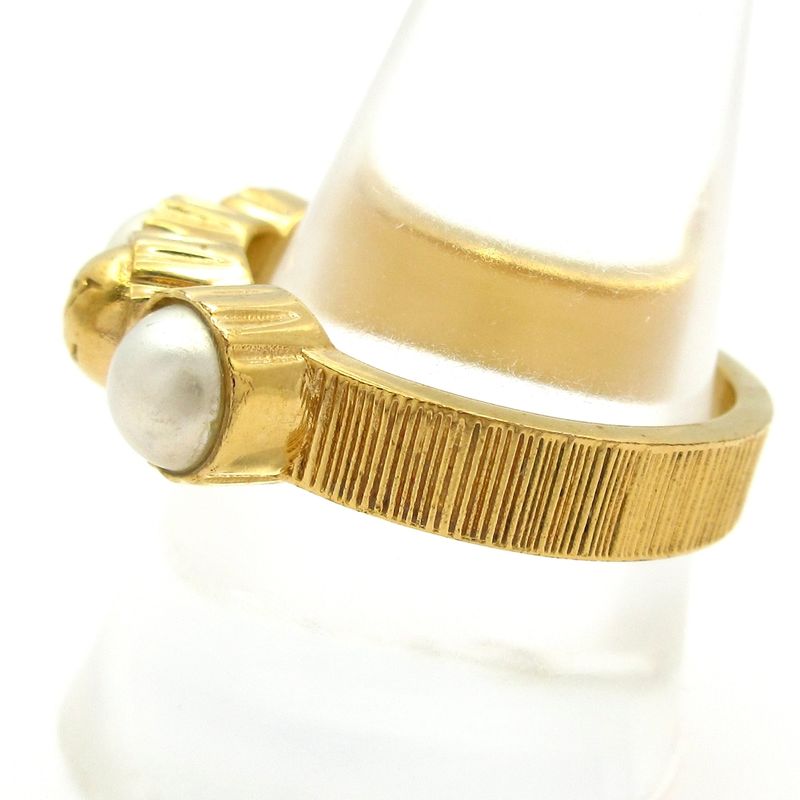 Louis Vuitton Ring L LV Dynasty M1498l Gold and Ivory
