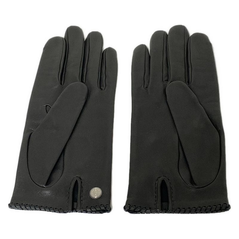 Hermes Gloves Excellent Condition - Black Heart Serie Button Leather