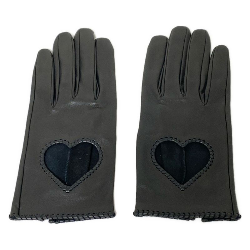 Hermes Gloves Excellent Condition - Black Heart Serie Button Leather