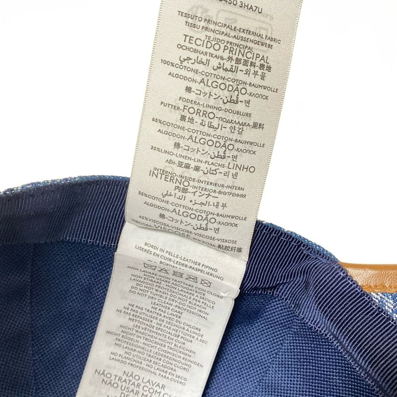 Gucci Cap XL 60cm (23.62in)excellent Condition GG Denim Baseball Cap 816450