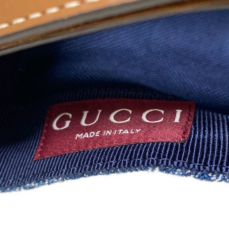 Gucci Cap XL 60cm (23.62in)excellent Condition GG Denim Baseball Cap 816450