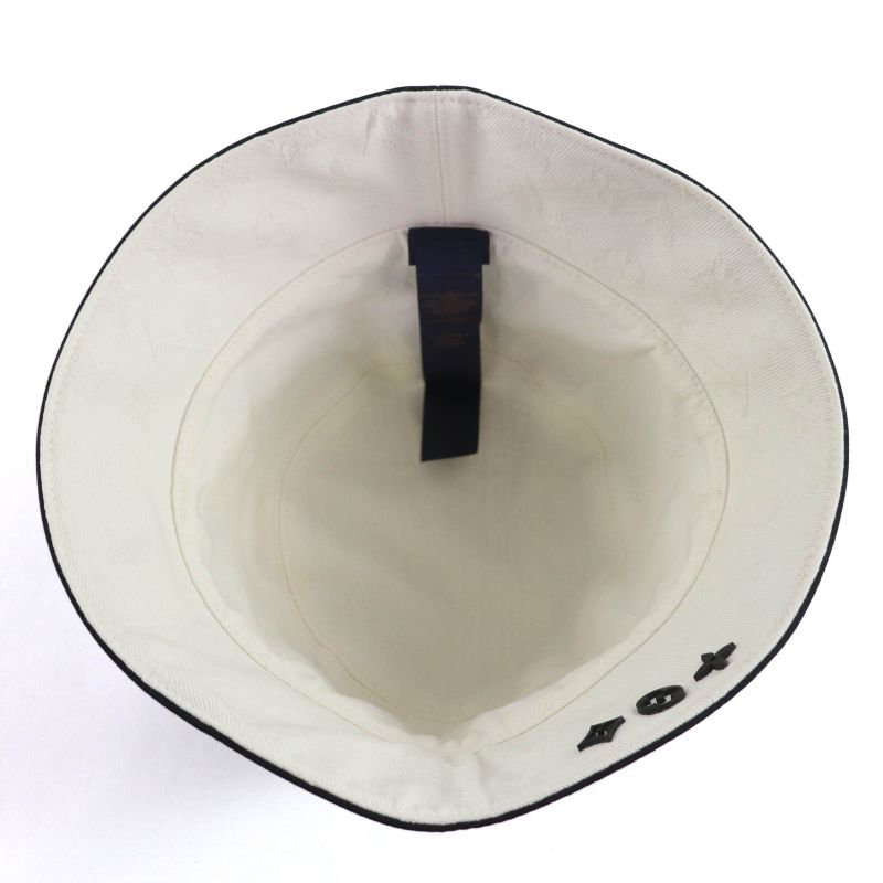 Louis Vuitton 2024 M7440m 100% Cotton Noir Black White LV Logo Embroidery and