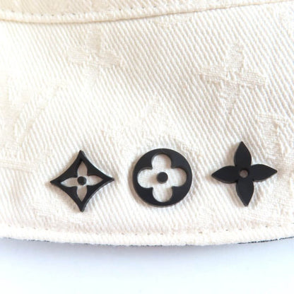 Louis Vuitton 2024 M7440m 100% Cotton Noir Black White LV Logo Embroidery and