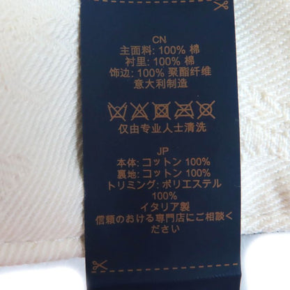 Louis Vuitton 2024 M7440m 100% Cotton Noir Black White LV Logo Embroidery and