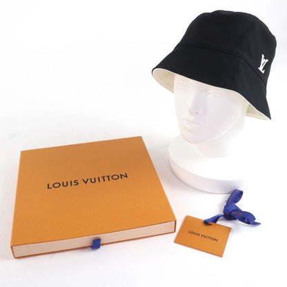 Louis Vuitton 2024 M7440m 100% Cotton Noir Black White LV Logo Embroidery and