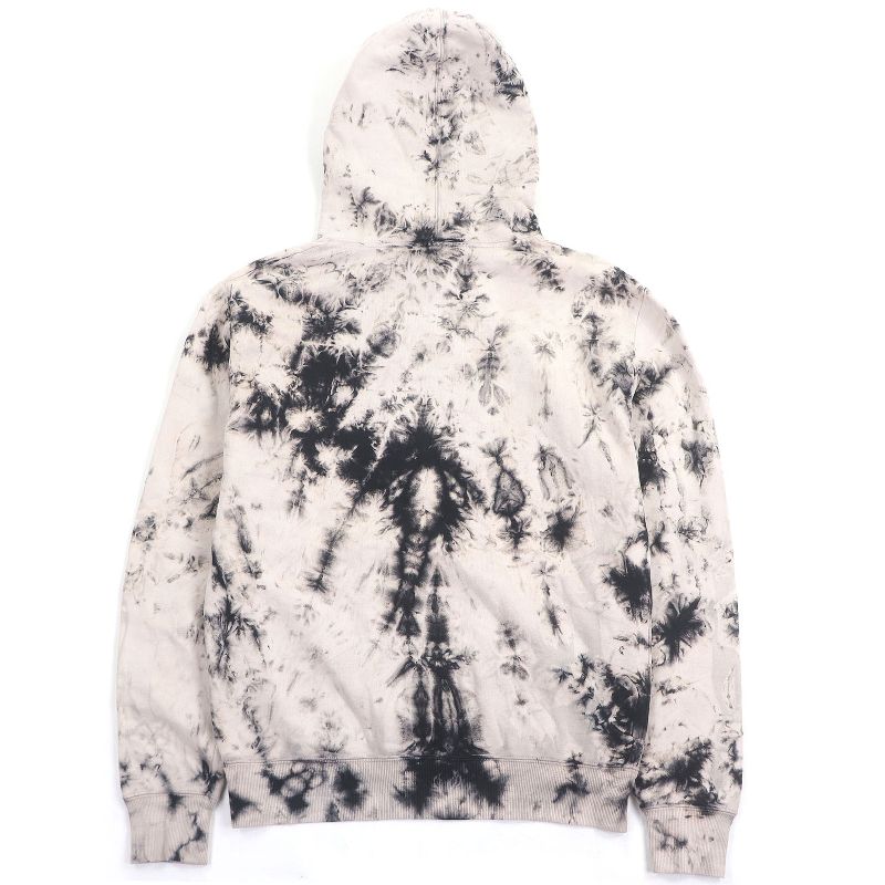 Saint Laurent Paris 2020 653942 Marble Tie-Dye Pattern Pullover Hoodie Beige