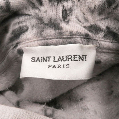 Saint Laurent Paris 2020 653942 Marble Tie-Dye Pattern Pullover Hoodie Beige