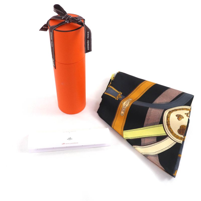 Hermes Maxi Twillie Cavalcadour 100% Silk Scarf with Belt Design Multi with