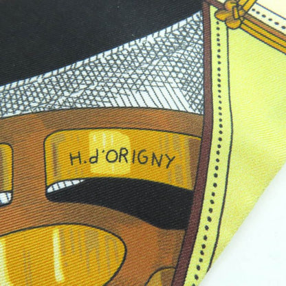 Hermes Maxi Twillie Cavalcadour 100% Silk Scarf with Belt Design Multi with