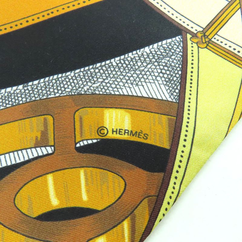 Hermes Maxi Twillie Cavalcadour 100% Silk Scarf with Belt Design Multi with