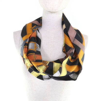 Hermes Maxi Twillie Cavalcadour 100% Silk Scarf with Belt Design Multi with