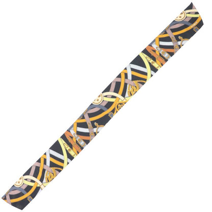 Hermes Maxi Twillie Cavalcadour 100% Silk Scarf with Belt Design Multi with