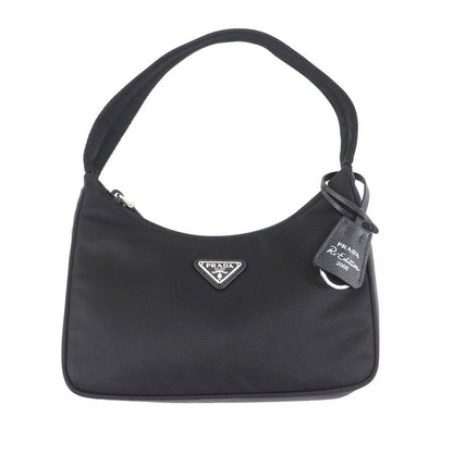 Prada 1ne515 Re-Edition 2000 Re-Nylon Mini Bag with Triangle Plate Charm One