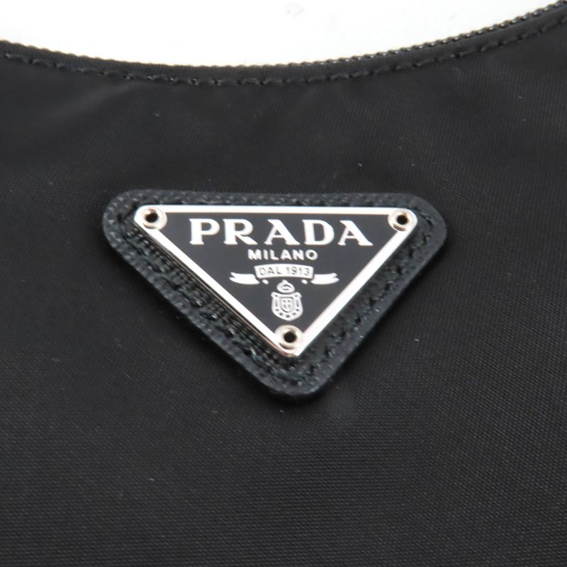 Prada 1ne515 Re-Edition 2000 Re-Nylon Mini Bag with Triangle Plate Charm One