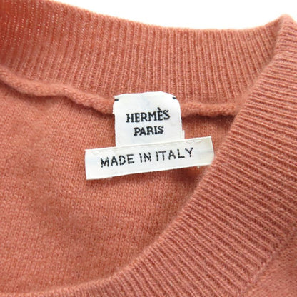 Hermes 21aw Brides de Gala Wool Cashmere Blend Crew Neck Short Sleeved Knit