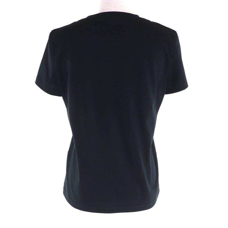 Hermes 23aw 3h4614dl 100% Cotton H Logo Embroidered Crew Neck Short Sleeve