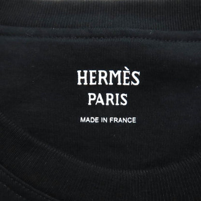 Hermes 23aw 3h4614dl 100% Cotton H Logo Embroidered Crew Neck Short Sleeve