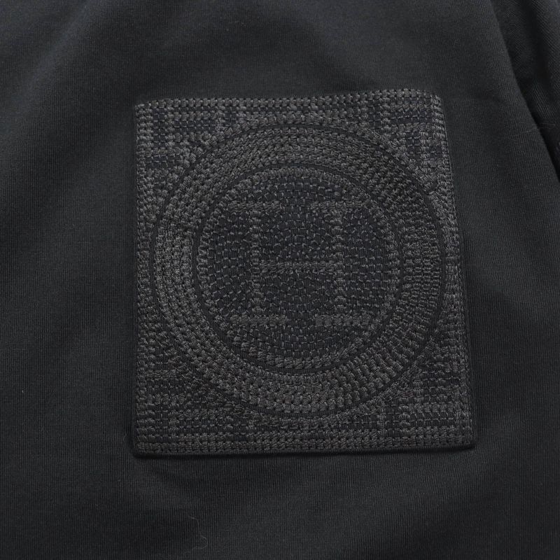 Hermes 23aw 3h4614dl 100% Cotton H Logo Embroidered Crew Neck Short Sleeve