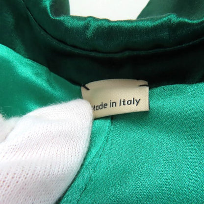 Gucci 22aw 686441 100% Silk Double Breasted Jacket Outerwear Green 44 Made in