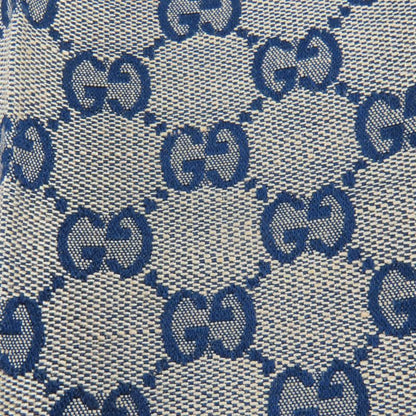 Gucci 786389 Linen Blend GG Jacquard Center Press Pants Beige Navy 36 Made in