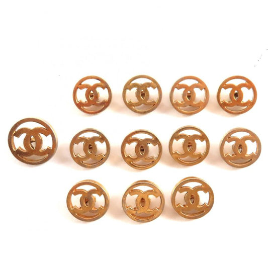 Good Quality? Chanel Vintage Coco Mark 1 Large 11 Small Total 12 Pieces Button