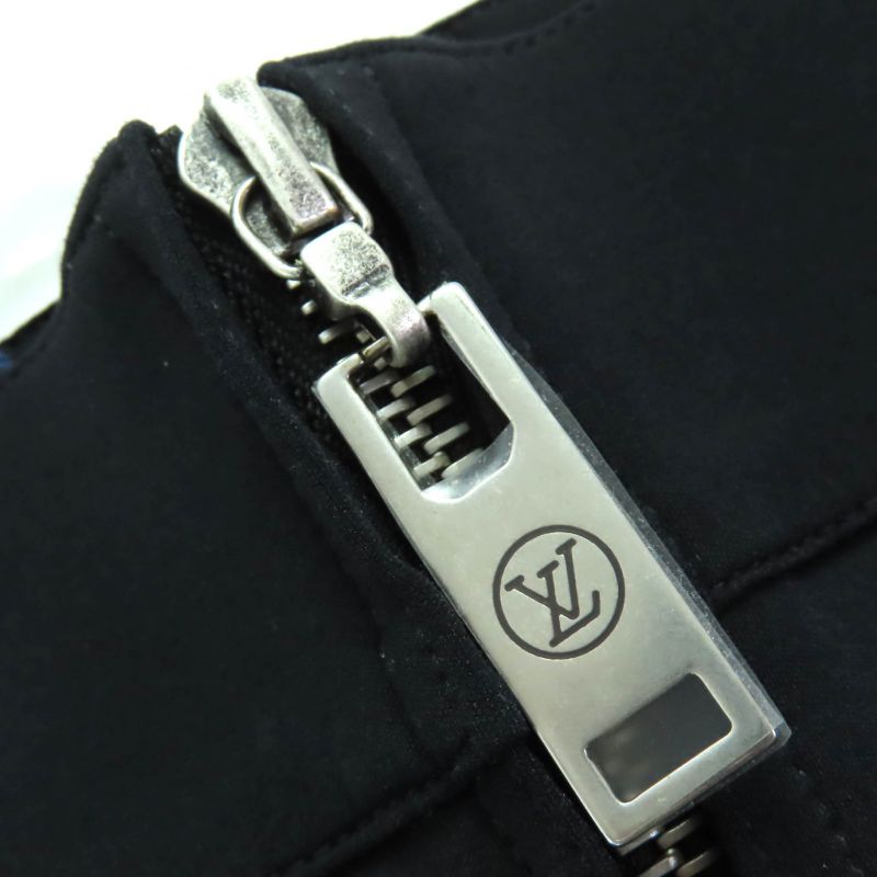 Louis Vuitton Flpx78nhy LV Logo Patch Flared Pants Track Pants Black 36 Made