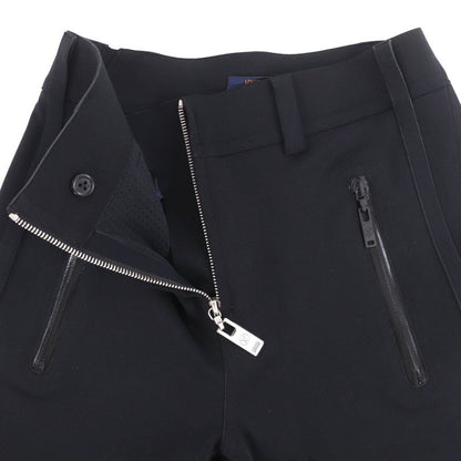 Louis Vuitton Flpx78nhy LV Logo Patch Flared Pants Track Pants Black 36 Made