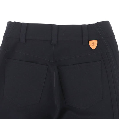 Louis Vuitton Flpx78nhy LV Logo Patch Flared Pants Track Pants Black 36 Made