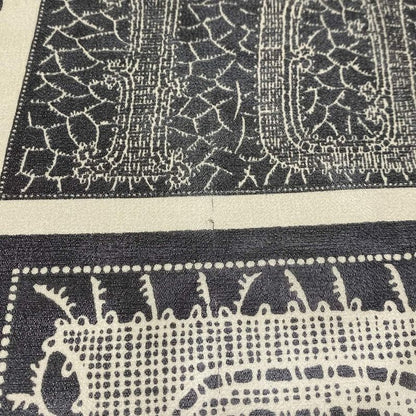 Fendi Scarf - Black and Beige Lace