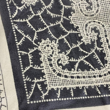 Fendi Scarf - Black and Beige Lace