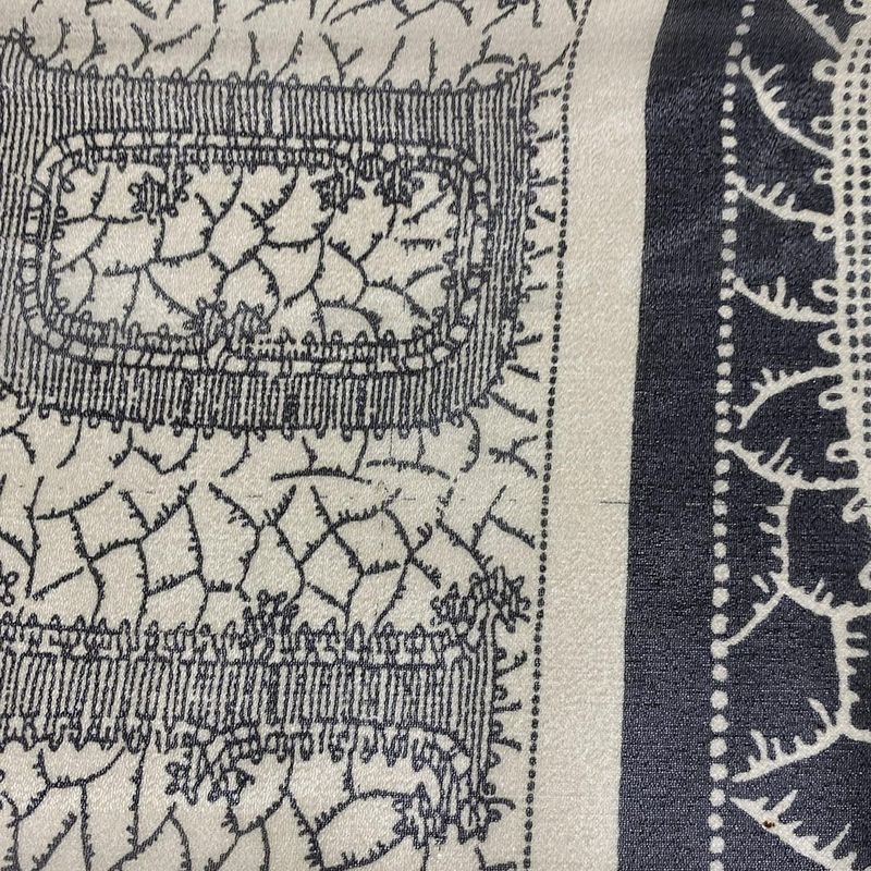 Fendi Scarf - Black and Beige Lace