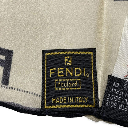 Fendi Scarf - Black and Beige Lace