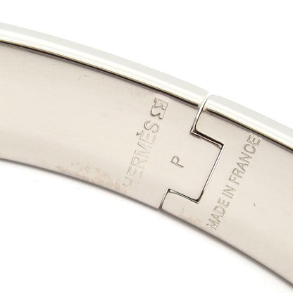 Hermes Bangle Excellent Condition Click H Silver X Black X White