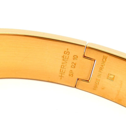 Hermes Bangle Click H Gold and Orange