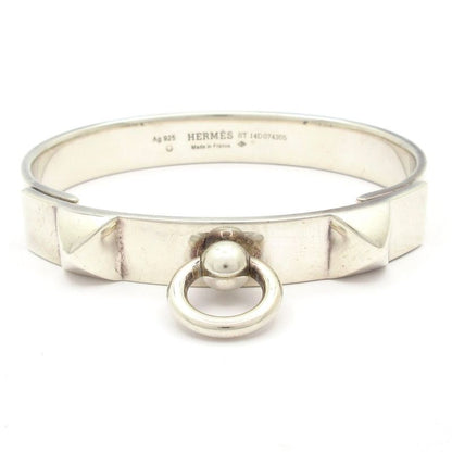 Hermes Bangle Collier de Chien Silver