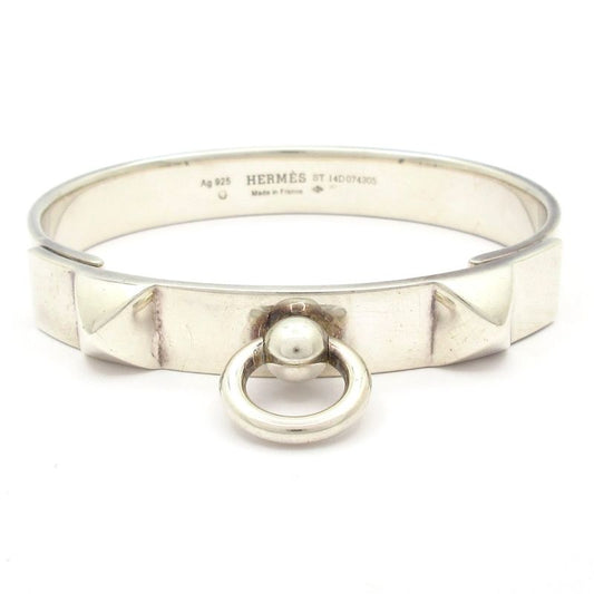 Hermes Bangle Collier de Chien Silver
