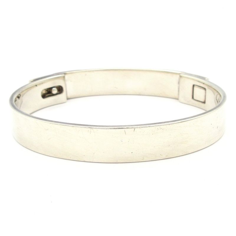 Hermes Bangle Collier de Chien Silver
