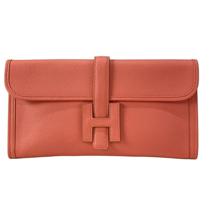 Hermes Clutch Bagexcellent Condition Gijeran Flamingo