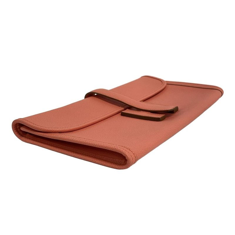 Hermes Clutch Bagexcellent Condition Gijeran Flamingo