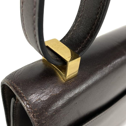 Hermes Shoulder Bag Constance 23 Dark Brown Gold Hardware