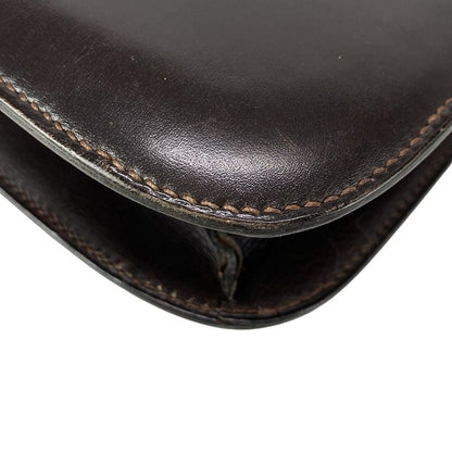 Hermes Shoulder Bag Constance 23 Dark Brown Gold Hardware