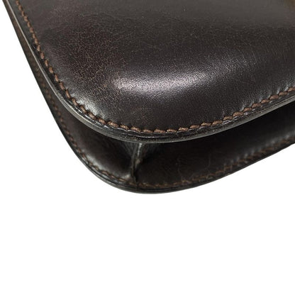 Hermes Shoulder Bag Constance 23 Dark Brown Gold Hardware