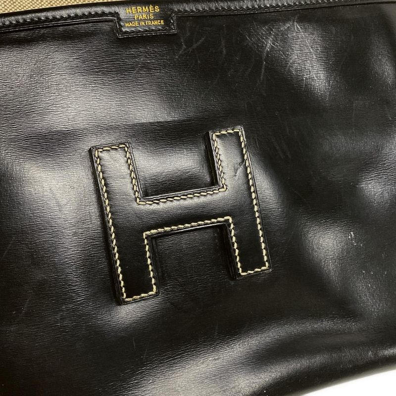 Hermes Clutch Bag Gigier PM Black