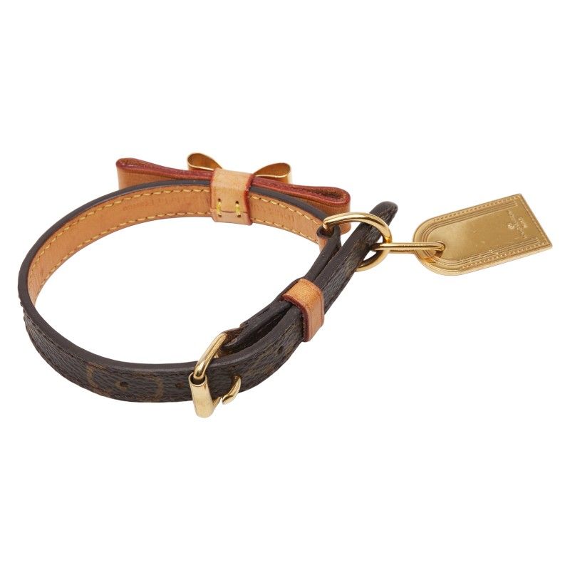 Louis Vuitton Monogram Collier Baxter XS Collar Small Shape for Dogs M58073
