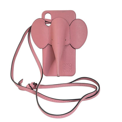Loewe Cell Phone Case Elephant Light Pink Leather