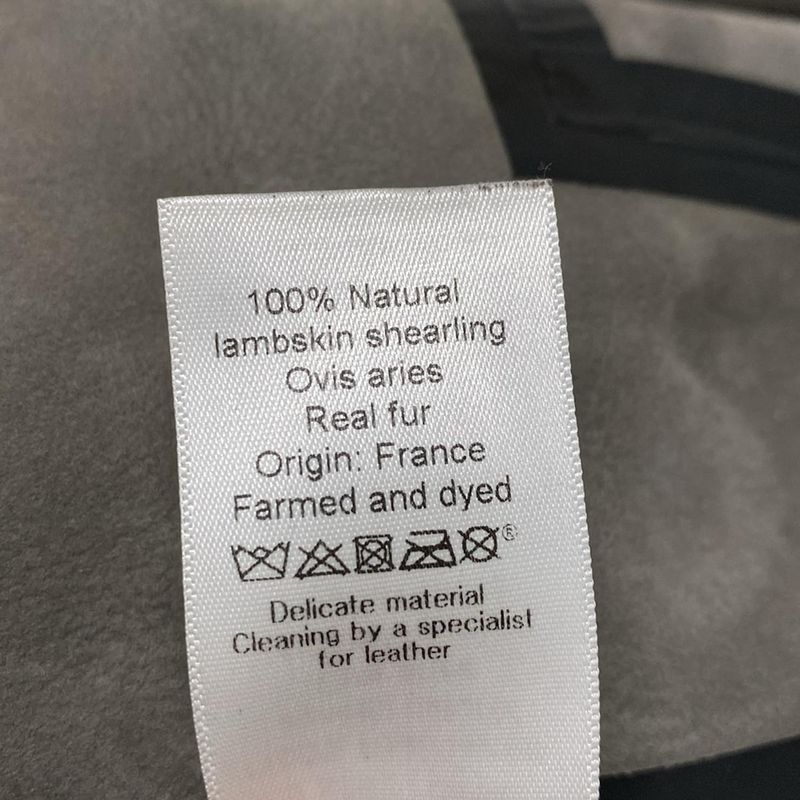 Celine Coat Size 34 S Women - 2 8s62 064a Dark Gray Long Sleeve Mouton Winter