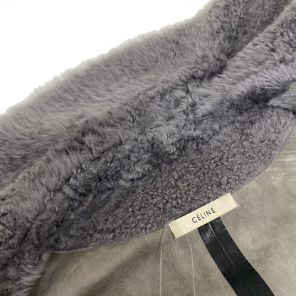 Celine Coat Size 34 S Women - 2 8s62 064a Dark Gray Long Sleeve Mouton Winter