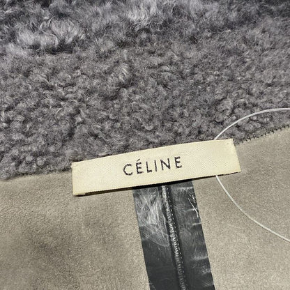 Celine Coat Size 34 S Women - 2 8s62 064a Dark Gray Long Sleeve Mouton Winter