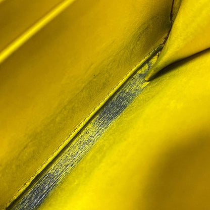 Celine Coin Case Compact Zipped Wallet Gray Beige Round Zipper Leather