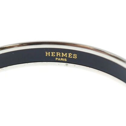 Hermes Emile PM Bangle Bracelet Pinkblacksilver GP